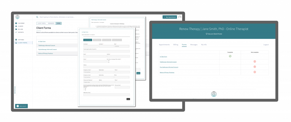 How to activate your online forms in the client portal.